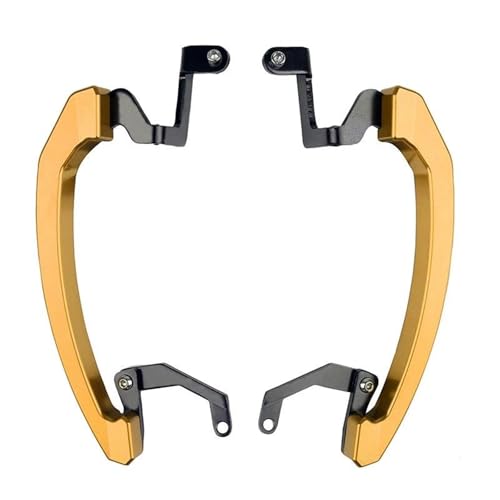 DZSQWETYU Motorrad Gepäckbrücke Für MT-07 FZ-07 MT07 FZ07 2014-2017 Haltegriff Bars Hinten Sitz Sozius Haltegriff Haltegriff Hand Gepäck Schienen Motorrad(Gold) von DZSQWETYU