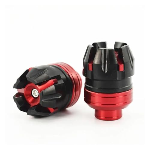 DZSQWETYU Sturzschutz 2Pcs Motorrad Vorne Hinten Gabel Rad Crash Protector Anti-Fallen Rahmen Slider Protector Modifikation Zubehör Motocross Sturzschutz Protektoren(Rot) von DZSQWETYU