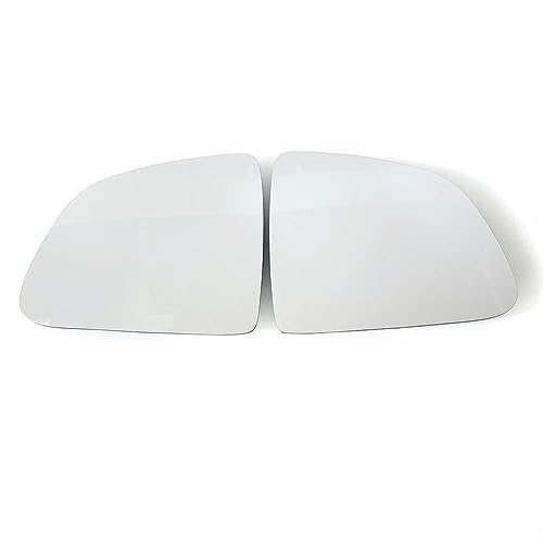 DZSYBUIGB Außenspiegel Verstellbar Auto Erhitzt Konvexen Blendschutz Blau Weiß Spiegel Glas Für Tesla Für Model Y 2020 2021 2022 2023(White L and R) von DZSYBUIGB
