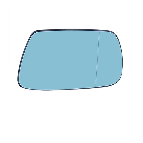 DZSYBUIGB Außenspiegel Verstellbar Auto Erhitzt Seite Rückspiegel Glas Anti-Fog-Tür Flache Flügel Spiegel Objektiv Fit Für Jeep Für Grand Für Cherokee 2005-2010(Blue Right Side) von DZSYBUIGB