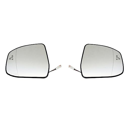 DZSYBUIGB Außenspiegel Verstellbar Erhitzt Auto Seite Spiegel Glas Blind Spot Warnung Für Ford Für Focus MK2 MK3 Mondeo MK4 ersetzen tür flügel Links rechts(Pair(L R)) von DZSYBUIGB