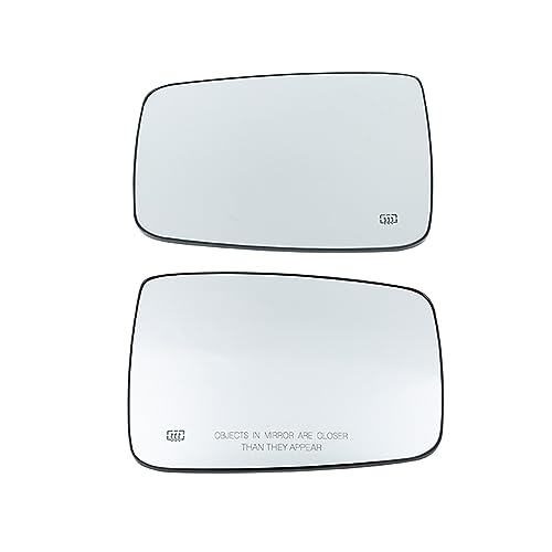 DZSYBUIGB Außenspiegel Verstellbar Links/Rechts Auto Rückspiegel Glas Erhitzt Flügel Klare Tür Seite Rückansicht für Dodge für Ram 1500 2500 2009-2019 Auto Teile(1 Paar) von DZSYBUIGB