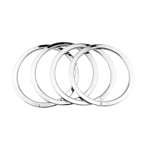 DZSYOHFS Auto Lüftungsschlitz Dekoration ABS Chrom Tür Stereo Lautsprecher Ring Abdeckung Lautsprecher Trim für Nissan für X-Trail T32 2014-2022 Zubehör von DZSYOHFS
