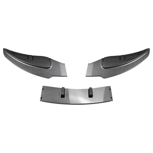 DZSYOHFS Frontspoiler 3 Stücke Für 1er E81 E82 E87 E88 2005-2011 LCI Modell Auto Frontstoßstange Lippe Spoiler Splitter Diffusor Durch ABS Body Kit Front Spoiler Lippe(Kohlenstoff-Look) von DZSYOHFS