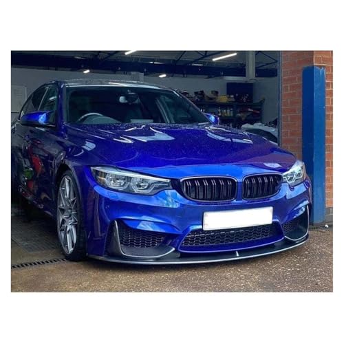 DZSYOHFS Frontspoiler ABS-Auto-Frontlippe Stoßstange Spoiler Body Kit Glänzend Schwarz Carbon Look Für 3er F30 2012-2018 Für M3 Für M4 Stil Front Spoiler Lippe(Kohlenstoff-Look) von DZSYOHFS