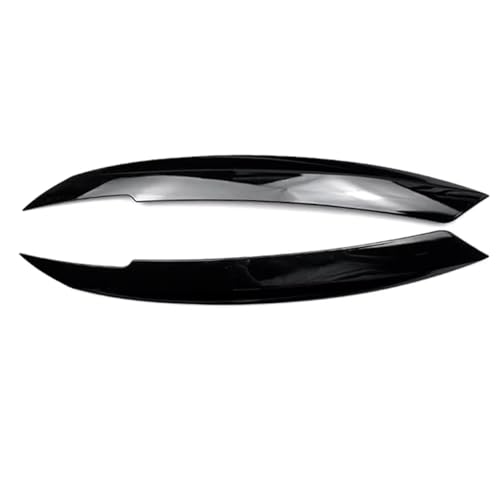 DZSYOHFS Frontspoiler Augenlid Vorne Auto Scheinwerfer Augenbrauen Augenlider Aufkleber Lampe Hauben Für VW Für Jetta MK6 Sagitar NCS Glänzend Schwarz Carbon Front Spoiler Lippe(Glänzend schwarz) von DZSYOHFS