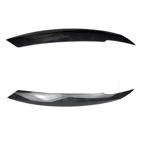 DZSYOHFS Frontspoiler Augenlid Vorne Auto Scheinwerfer Augenbrauen Augenlider Aufkleber Lampe Hauben Für VW Für Jetta MK6 Sagitar NCS Glänzend Schwarz Carbon Front Spoiler Lippe(Kohlenstoff-Look) von DZSYOHFS