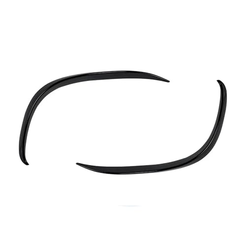 DZSYOHFS Frontspoiler Front Bar Front Air Knife Nebelscheinwerfer Kühlergrill Trim Modifikation Für Benz Für C-Klasse C200 C260 W205 2019 2020 2021 2022 Front Spoiler Lippe(2PCS Glossy Black) von DZSYOHFS
