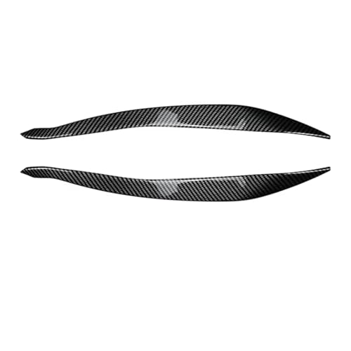 DZSYOHFS Frontspoiler Frontscheinwerfer-Augenlider Augenbrauen Scheinwerferabdeckung Lmap-Trimmaufkleber Aus ABS Schwarz Glänzend Für 5er F10 F11 2015–2017 Front Spoiler Lippe(Kohlenstoff-Look) von DZSYOHFS