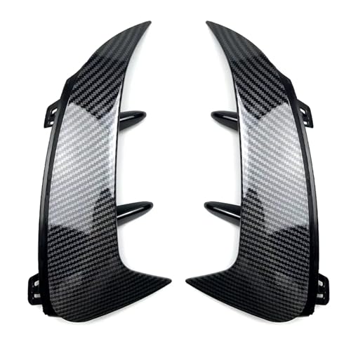 DZSYOHFS Frontspoiler Für Benz Für A-Klasse W177 Limousine A180 A200 A220 A250 A35 Hintere Entlüftungsleiste Stoßstangenleiste Lip Side Canards Fin Splitter Front Spoiler Lippe(Kohlenstoff-Look) von DZSYOHFS