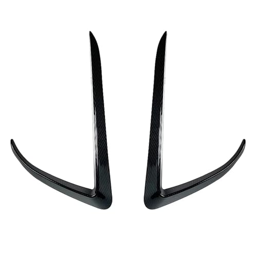 DZSYOHFS Frontspoiler Für Tesla Für Modell 3 Y Nebelscheinwerfer-Augenbraue Windmesser Nebelscheinwerfer-Haubenverkleidung Blade-Verkleidung Lichtabdeckung Front Spoiler Lippe(Kohlenstoff-Look) von DZSYOHFS