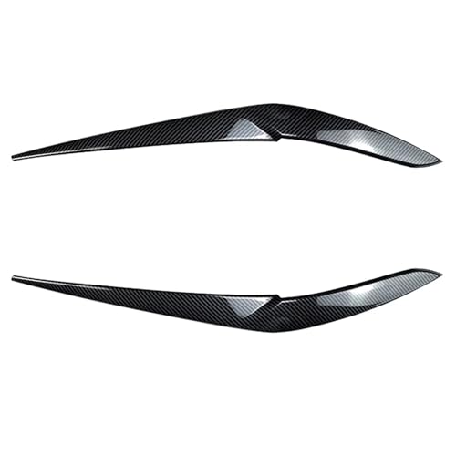 DZSYOHFS Frontspoiler Scheinwerfer Augenbrauen Augenlid Wimpern Kopf Licht Lampe 2018 Zu Up Für X5 G05 X6 G06 30i 30d 35i 35d 40i 40d 45e Für M50i Für M50d Front Spoiler Lippe(Kohlenstoff-Look) von DZSYOHFS