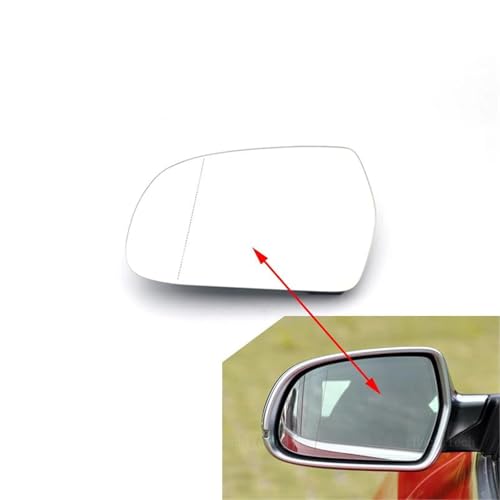 DZSYOHFS Spiegelglas Ersatz Spiegel beheiztes Seitenspiegelglas Rückspiegelobjektiv für A4 S4 RS4 B8.5 A5 S5 RS5 B8.5 A3 8P RS3 2010–2016 Beheizbar Asphärisch(1pc Left) von DZSYOHFS