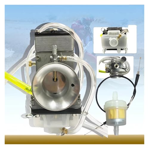 DZSYOHFS Vergaseranlagen Lectron Hochgeschwindigkeits-Verstellbarer Power-Jet-Vergaser Mit Kabel Für Suzuki Für RMZ 250 Für DR 350 Für DRZ400 Für RMZ 450 Für DR 650 Ersatz Vergaser(38mm) von DZSYOHFS