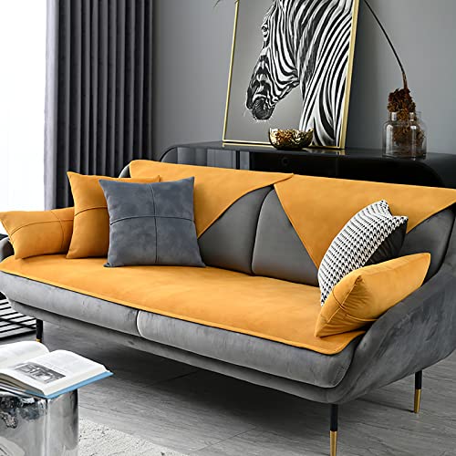 DZWAZD Sofabezug 1 2 3 4 sitzer,Chenille sofabezug l Form Sofa überzug ecksofa rutschfest Sofa Überwurf,sofaüberwurf l Form,Einfarbig Couch überzug,sofaschoner von DZWAZD