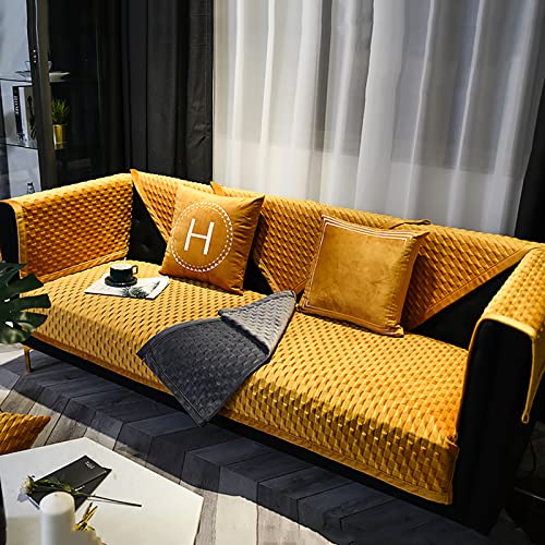 Sofabezug L Form, Anti Rutsch Plüsch Sofabezug 1 2 3 4 Sitzer, Plaid Weich Sofa überzug Sofaüberwurf Decke, Couch überzug U Form, Couchbezug Für L Form, rutschfest Sofaschoner von DZWAZD