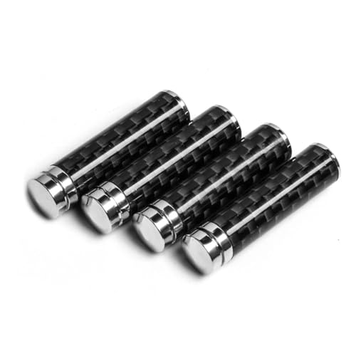 Autoinnenraum Kompatibel Mit Für E46 E90 E60 E39 F30 F10 E36 F20 G30 G20 G05 4 Stück Auto-Carbonfaser-Türverriegelungsstift-Abdeckung Türriegel-Dekorkappe von DZWDY