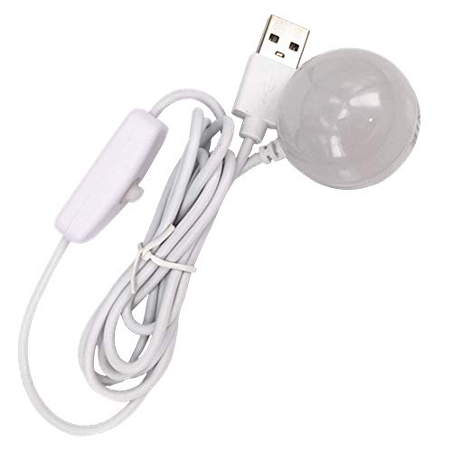 DZYDZR Mini 1W 5V USB Magnet- Lampe LED Nachtlicht Mit Schalter für Computer/PC/Notebook/USB-Schnittstelle (Warmweiß) von DZYDZR