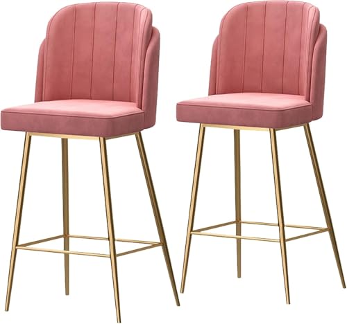 DZYHFCO Barhocker, 2er-Set, Thekenhocker, Samt, moderne Stühle, Pub-Höhe, Zuhause, Esszimmer, Widmung DZYHFCO Barhocker, 2er-Set, Thekenhocker, Samt, moderne Stühle, Pub-Höhe, Zuhause, Esszimmer, Widmung von DZYHFCO