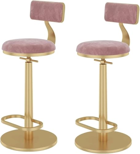 DZYHFCO Barhocker Ergonomische Barhocker 2er Set Höhenverstellbar Drehbar Barstühle mit Rückenlehne DZYHFCO Barhocker Ergonomische Barhocker 2er Set Höhenverstellbar Drehbar Barstühle mit Rückenlehne von DZYHFCO