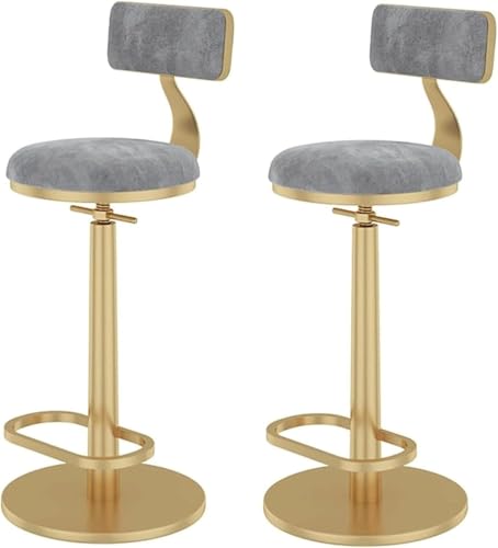 DZYHFCO Barhocker Ergonomische Barhocker 2er Set Höhenverstellbar Drehbar Barstühle mit Rückenlehne DZYHFCO Barhocker Ergonomische Barhocker 2er Set Höhenverstellbar Drehbar Barstühle mit Rückenlehne von DZYHFCO