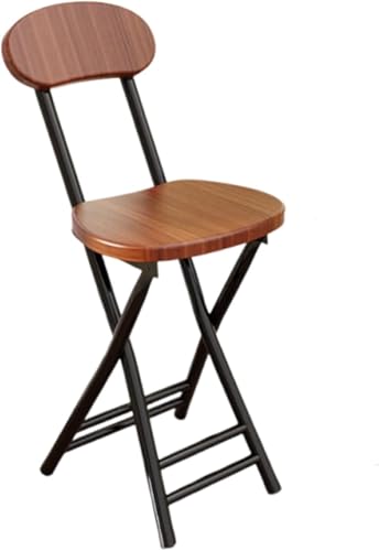 DZYHFCO Barhocker Faltbar Tragbarer Barhocker mit Rückenlehne und Fußstütze Küchenhocker Erwachsene Frühstückshocker für Schlafsäle und Spielzimmer DZYHFCO Barhocker Faltbar Tragbarer Barhocker mit Rückenlehne und Fußstütze Küchenhocker Erwachsene Frühstückshocker für Schlafsäle und Spielzimmer von DZYHFCO