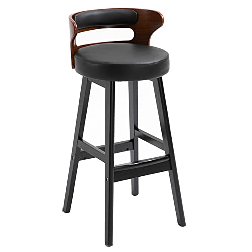 DZYHFCO Barstühle aus Holz, für Küche, Esszimmer, Kunstleder, gepolstert, bequem, Bauernhaus, geeignet für Zuhause, A, Sitzhöhe 76 cm DZYHFCO Barstühle aus Holz, für Küche, Esszimmer, Kunstleder, gepolstert, bequem, Bauernhaus, geeignet für Zuhause, A, Sitzhöhe 76 cm von DZYHFCO