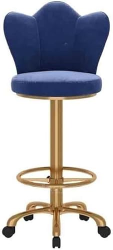 DZYHFCO Barstuhl Hocker Bar Kassierer Insel Tisch Esszimmer (blau) von DZYHFCO