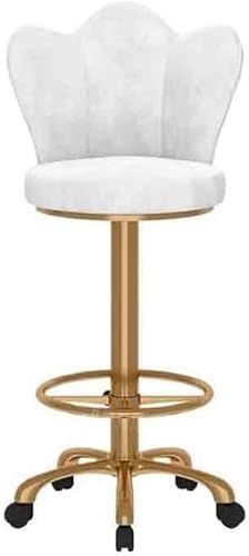 DZYHFCO Barstuhl Hocker Bar Kassierer Insel Tisch Esszimmer (weiß) von DZYHFCO