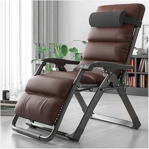 DZYHFCO DUANZEYUQA Gravity Loungesessel mit Kissen und Massagearmlehne, zusammenklappbar, für den Außenbereich, Terrasse, Lounge (Schwarz + Kissen C) von DZYHFCO