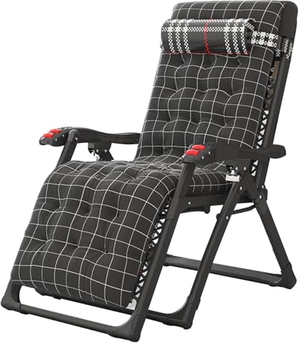 DZYHFCO DUANZEYUQA Klappbarer Liegestuhl für draußen, Freizeit, verstellbar, Büro, Terrasse, Loungesessel, tragbar, Camping-Liegestuhl, schwarz DZYHFCO DUANZEYUQA Klappbarer Liegestuhl für draußen, Freizeit, verstellbar, Büro, Terrasse, Loungesessel, tragbar, Camping-Liegestuhl, schwarz von DZYHFCO