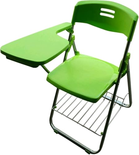 DZYHFCO DUANZEYUQA Klappbarer Trainingsstuhl mit integriertem Schreibtafel, ideal für Konferenzräume und Training, Grün von DZYHFCO