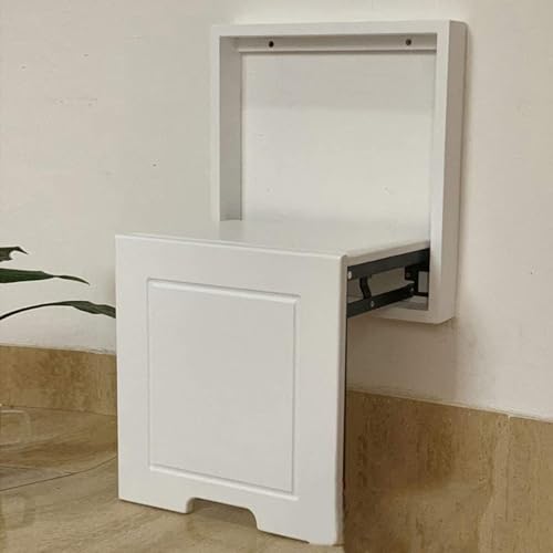 DZYHFCO DUANZEYUQA Klappstuhl aus Massivholz, Wandmontage, mit Schuhaufbewahrung, Bank für Wohnzimmer, Schlafzimmer (B) von DZYHFCO