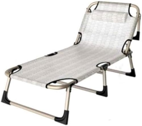 DZYHFCO DUANZEYUQA Sonnenliege, Terrasse, Loungesessel, atmungsaktiv, Klappbett, Liegestuhl, Balkon, Strand, Sonnenliege, Mittagspause (Stil G) von DZYHFCO