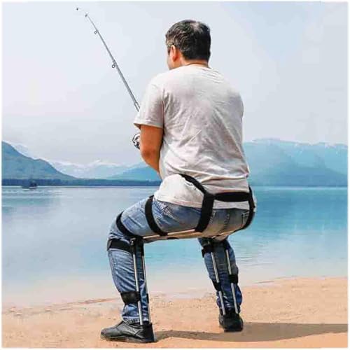 DZYHFCO DUANZEYUQA Unsichtbarer Sitzbeinstütze, magischer Hocker, tragbar, stuhllos, magischer Stuhl für Angeln und Camping (XL/180–190 cm) von DZYHFCO