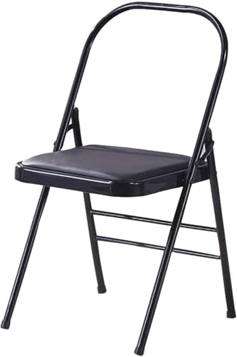 DZYHFCO DUANZEYUQA Yoga-Stuhl mit stabiler Säule und dickem, faltbarem Design, PU-Oberfläche, rutschfest, stabil und langlebig, unterstütztes Yoga von DZYHFCO