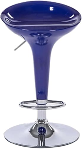 DZYHFCO Große Barstühle, rückenfrei, 60–80 cm, höhenverstellbar, um 360° drehbar, Theke für Bistro, Esszimmer, hohe Lebensfreude (blau) von DZYHFCO