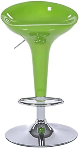 DZYHFCO Große Barstühle, rückenfrei, 60–80 cm, höhenverstellbar, um 360° drehbar, Theke für Bistro, Esszimmer, hohe Lebensfreude (grün) von DZYHFCO