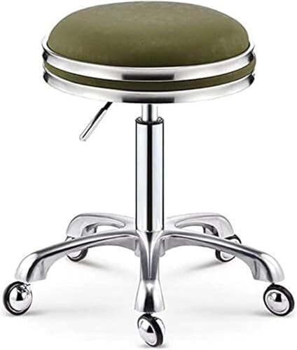 DZYHFCO Hocker mit Rollen, Rollhocker mit Rollen, robust, hydraulisch, für Geschäft, Gitarre, Labor, Tattoo, Werkbank, verstellbarer Drehhocker, Stuhl (B) von DZYHFCO