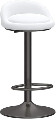 DZYHFCO Industrielle Barhocker, verstellbare Thekenhöhe, Stühle mit Rückenlehne und Fußstütze, modernes Design, Samt-Sitzfläche (G, Hubhöhe 65–80 cm) von DZYHFCO
