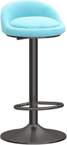 DZYHFCO Industrielle Barhocker, verstellbare Thekenhöhe, Stühle mit Rückenlehne und Fußstütze, modernes Design, Samtsitz (E,Lift 45–60 cm) von DZYHFCO