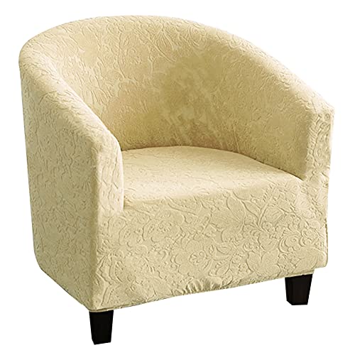 DZYP Sesselbezug Sesselschoner Jacquard Sesselüberwurf Elastisch Sesselhusse Stretch Couch Überwurf Stuhl Husse Für Clubsessel Loungesessel Cocktailsessel (Gelb) von DZYP