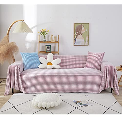Kuscheldecke Plaid Sofa Decke Tagesdecke Flauschige Weich Warm Fleecedecke Wohndecke Leicht Sofadecke Couchdecke Wendedecke, Decke Für Sofa Couch Bett Stuhl Sessel (Rot,180 * 340cm) von DZYP