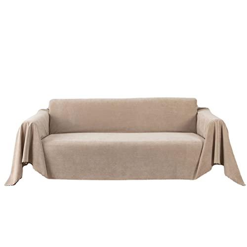 Tagesdecke Weiche Warme Kuscheldecke Decke Als Bettdecke Couchdecke Sofadecke Und Sofaüberwurf, Wohndecke Für Sofa Couch Bett Sessel Stuhl (Khaki,180x300cm) von DZYP