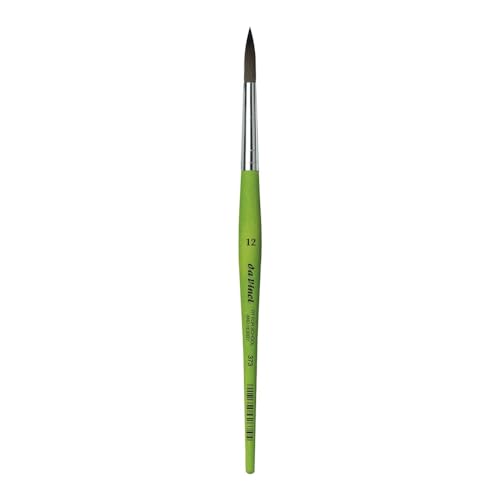 da Vinci Brushes Rundbürste der Serie 373, Synthetik, Grün, Size 12 von DA VINCI