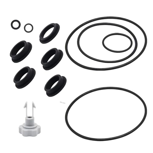 Sandfilter-Poolpumpen-Ersatzteile, kompatibel mit Intex Sandfilterpumpe, inklusive 11228 L-Form O-Ring-Dichtungen, Luftablassventil, starkes Dichtungsgummi, oberirdischer Pool-Reparatursatz Sandfilter-Poolpumpen-Ersatzteile, kompatibel mit Intex Sandfilterpumpe, inklusive 11228 L-Form O-Ring-Dichtungen, Luftablassventil, starkes Dichtungsgummi, oberirdischer Pool-Reparatursatz von DaBrizantic
