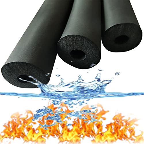 1 Stück Schwarzer Gummi Rohrisolierung Wasserleitung Isolierung Wrap Für Outdoor-Wasserleitung Isolierung, Anti-Frost/Flame Retardant/wasserdicht (Size : ID32MM*OD20MM*L1.9M) von DaDou