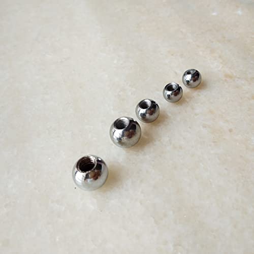 10 Pieces/Lot. M3 / M4 / M5 / M6 Chrom Weibliche Kugelmuttern Kopf Hängende Board Kugelmutter Pee Hardward Beleuchtung Zubehör DaJiKan (Color : Chrome, Size : 9mm with M3) von DaJiKan