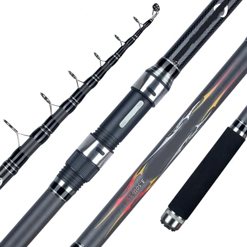 Feeder Angelrute Teleskop-Spinning Casting Travel Rod3.0 3.3 3.6M Vara de Pesca CarP-Feeder 60-180g Pole DaJiKan (Length : 3.6m 60 180g) von DaJiKan