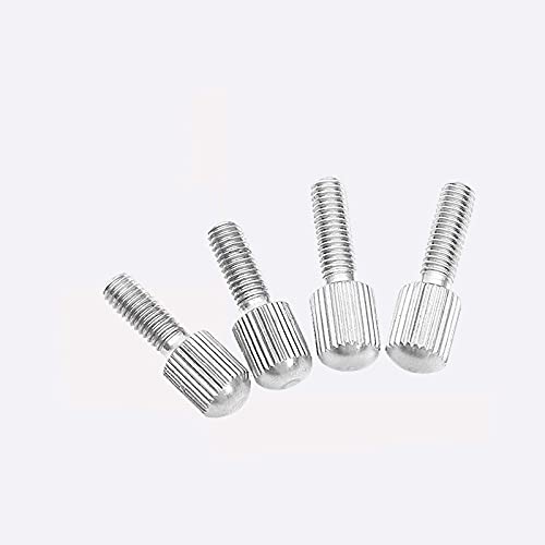 [M2.5 M3 M4 M5 M6] GB836 304 Edelstahl Rändelschrauben mit Kleiner Kopf Daumenschraube Hand Anziehen Vorhangsperrschrauben A122 DaJiKan (Length : 16mm, Size : M2.5 (5Pcs)) von DaJiKan